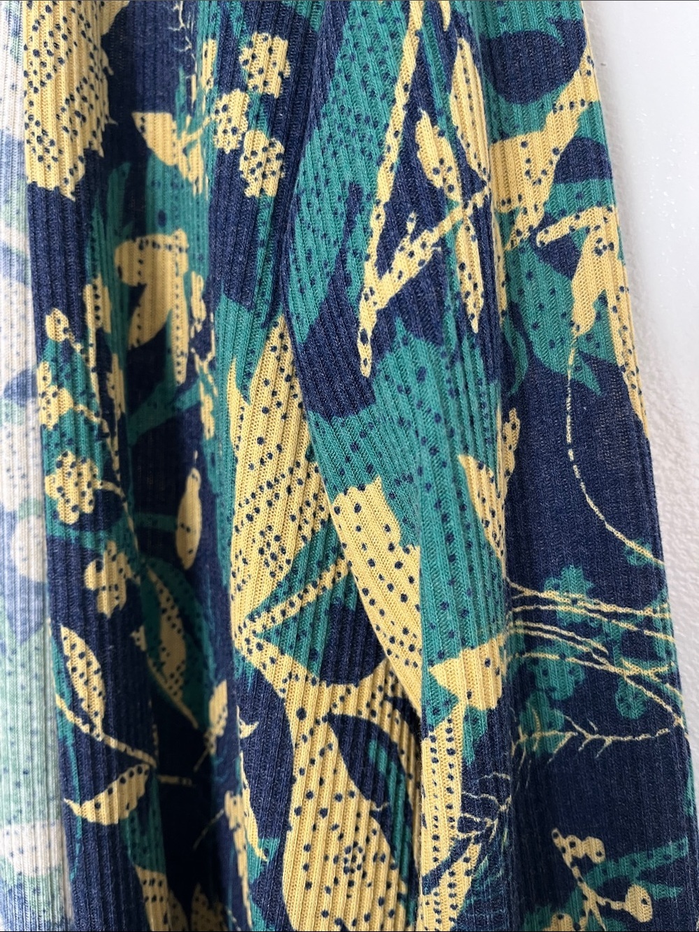 NWOT LuLaRoe Floral Ribbed Long Duster - Picture 4 of 7